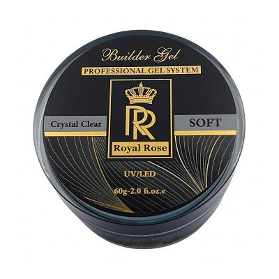 بیلدر ژل سافت رویال رز Royal Rose شفاف Crystal Clear وزن 60گرم