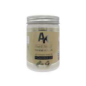 فوم اسکراب شکری پدیکور AK | با رایحه دارچین و روغن نارگیل (لایه‌بردار پا ) – 600 گرم