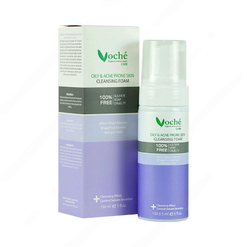 فوم شستشوی صورت وچه | مناسب پوست چرب و مستعد آکنه | 150میل