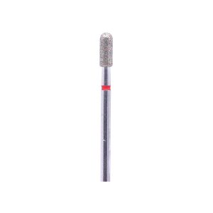 سر سوهان الماسه سیلندری سرگرد ADAMANTA | مناسب مانیکور روسی | نوار قرمز (3.1×8mm)
