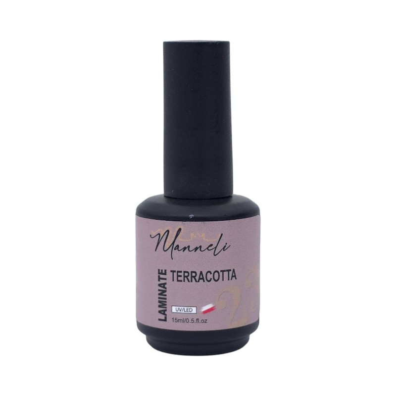 mannelli-rubber-base-terracotta-23-15ml لمینت (رابربیس) کاشت ناخن مانلی Manneli | رنگ Terracotta آجری/خاکی | کد: 23 | حجم 15میل