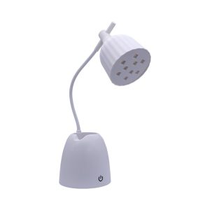 چراغ UV/LED رومیزی کاشت ناخن شارژی | مدل YT-M838 | دارای پایه جامدادی